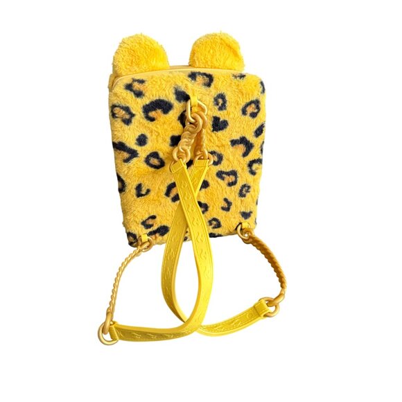 Na Na Na Leopard Print Plush Backpack For Kids - Picture 3 of 6